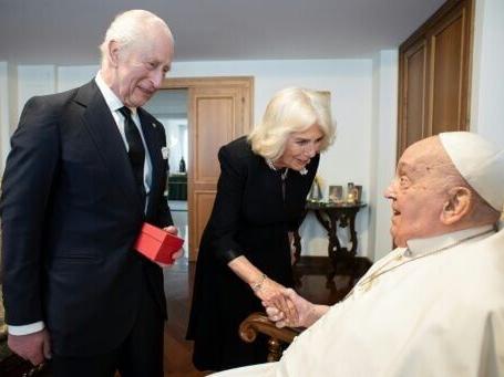 King Charles, Pope Leo pray together in historic first